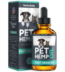 CALMING  HEMP OIL FOR  DOGS & CATS – PAIN RELIEF, ANXIETY SUPPORT & JOINT CARE