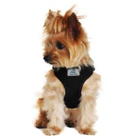 Wrap and Snap Choke Free Dog Harness - Black (Option: X-SMALL)