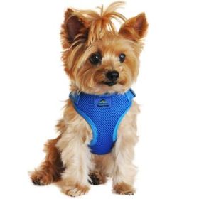 Wrap and Snap Choke Free Dog Harness - Cobalt Blue (Option: X-SMALL)