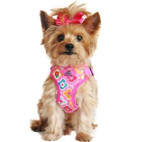 Wrap and Snap Choke Free Dog Harness - Maui Pink (Option: X-SMALL)