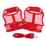 Cool Mesh Dog Harness - Solid Red (Option: X-SMALL)