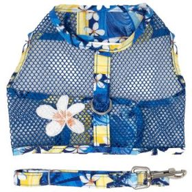 Cool Mesh Dog Harness with Leash - Catching Waves (Option: X-SMALL)