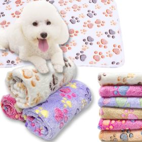 Soft and Fluffy High Quality Pet Blanket Cute Cartoon Pattern Pet Mat Warm and Comfortable Blanket for Cat and Dogs Pet Supplies (Color: Pink, Size: For big dogs104X75cm)