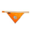 Orange Dog Bandana Hi Visibility Reflective Blaze Orange Bandana for Large Pets Safety Accessories for Walking Camping and Off Leash Exploratio