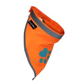 Orange Dog Bandana Hi Visibility Reflective Blaze Orange Bandana for Large Pets Safety Accessories for Walking Camping and Off Leash Exploratio (Size: extra large)