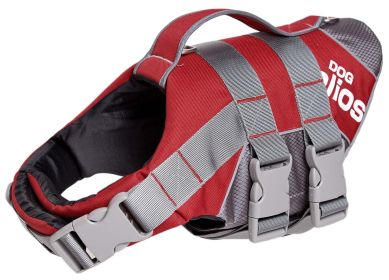 Helios Splash-Explore Outer Performance 3M Reflective and Adjustable Buoyant Dog Harness and Life Jacket (Size: large)