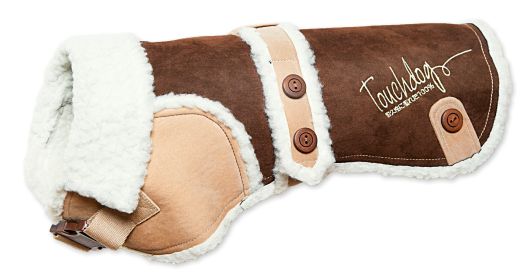 Touchdog Original Sherpa-Bark Designer Fashion-Forward Dog Coat (Size: medium)