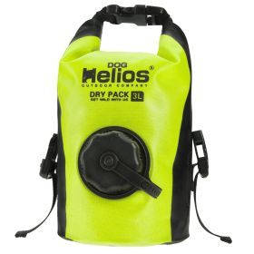 Dog Helios 'Grazer' Waterproof Outdoor Travel Dry Food Dispenser Bag (Color: Yellow)