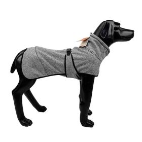 Water Repellent Softshell Dog Jacket (Color: lightgray, Size: large)