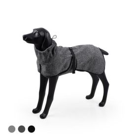 Water Repellent Softshell Dog Jacket (Color: deepgray, Size: large)