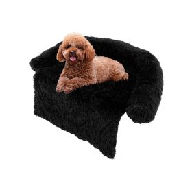 Pet Supplies Plush Calming Dog Couch Bed (Color: Style B, Size: S)