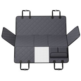 VEVOR Waterproof Back Seat Cover (Color: Black, Size: 54x25.6)