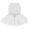 White Lace Dog Wedding Dress