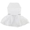 White Lace Dog Wedding Dress